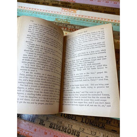 Eight Cousins HC Book Louisa May Alcott VINTAGE 1940 Little Men 1913 - Picture 12 of 16